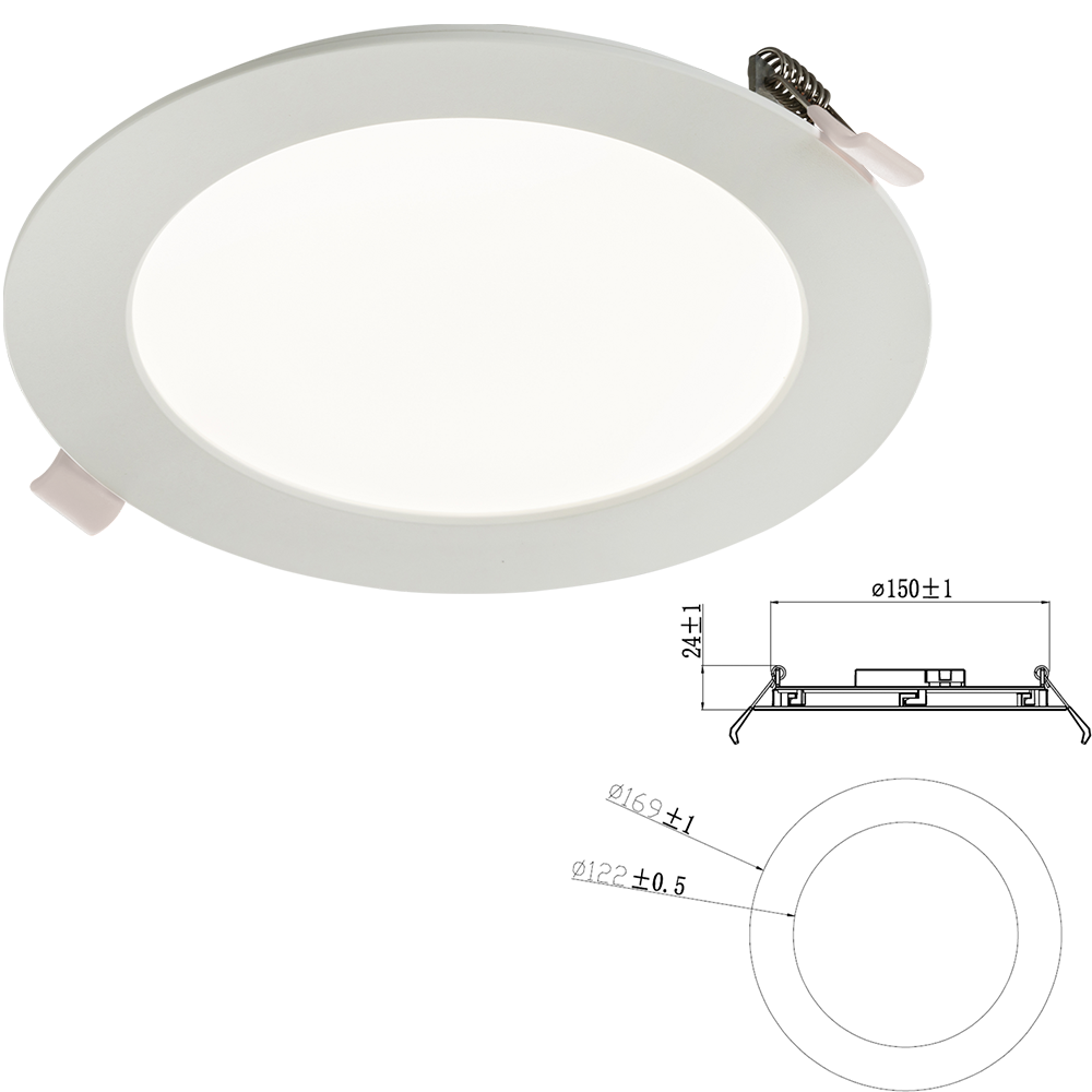 Knightsbridge KARA LED Recessed Panel - Cool White 4000K