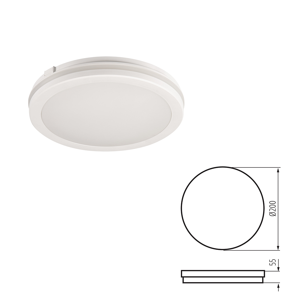 Kanlux BENO ECO LED Ceiling Light - IP65 Waterproof Outdoor Ceiling & Wall Mounted - Adjustable CCT