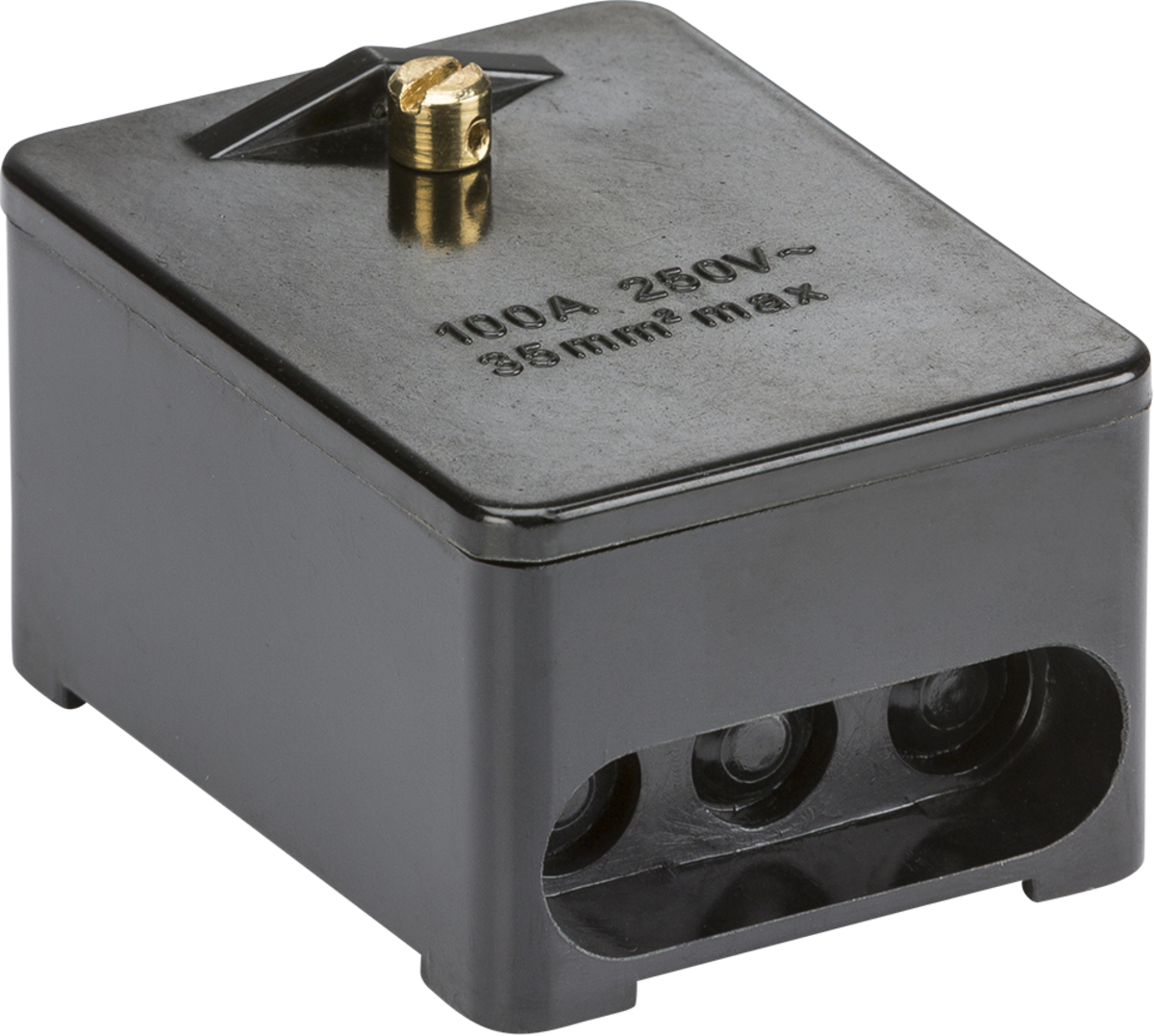 Knightsbridge 100A Service Connector Block - 5-Way Single & Double Pole - Brass Terminals