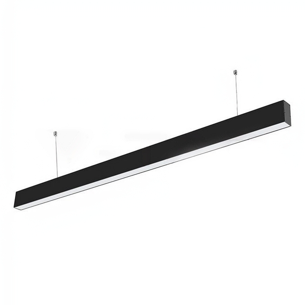 V-TAC 40W LED Linear Hanging Light with Samsung Chip - 3-in-1 Colour Temperature - Black Body - Florescent Batten Replacement