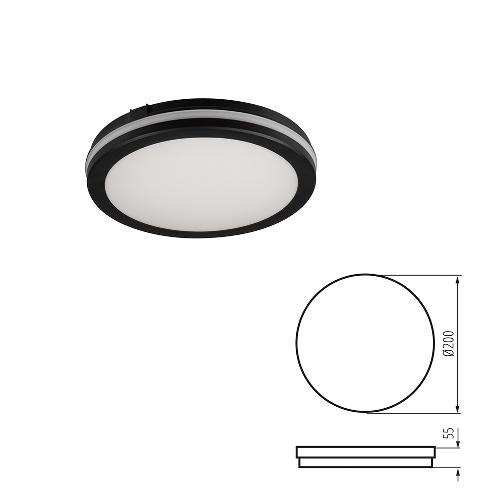 Kanlux BENO ECO LED Ceiling Light - IP65 Waterproof Outdoor Ceiling & Wall Mounted - Adjustable CCT