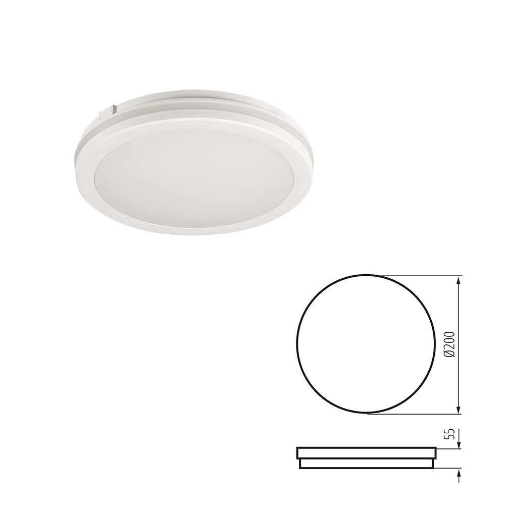 Kanlux BENO ECO LED Ceiling Light - IP65 Waterproof Outdoor Ceiling & Wall Mounted - Adjustable CCT