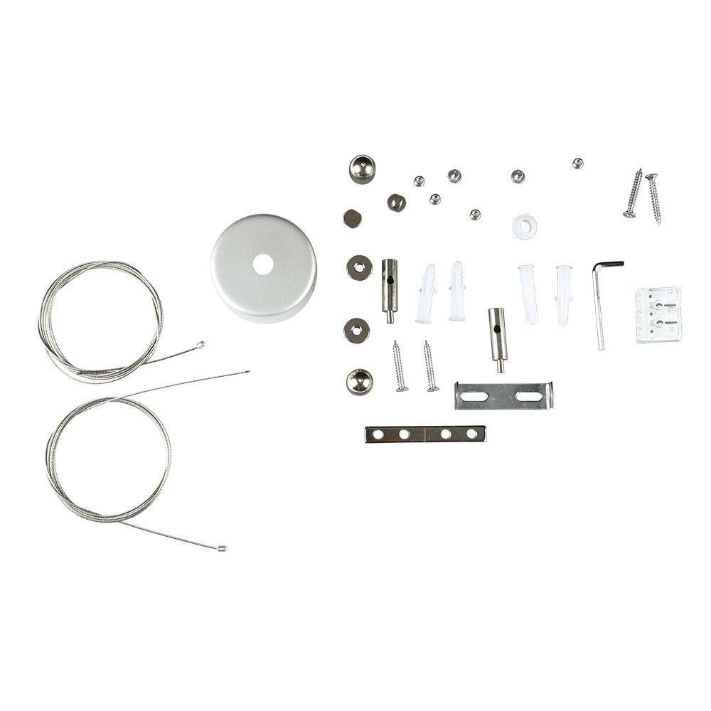 V-TAC VT-7-40 40W LED Linear Hanging Suspension Light - Samsung Chip, Available in 4000K & 6400K, Multi-Colour Body - Black, Silver, White - Fluorescent Batten Replacement