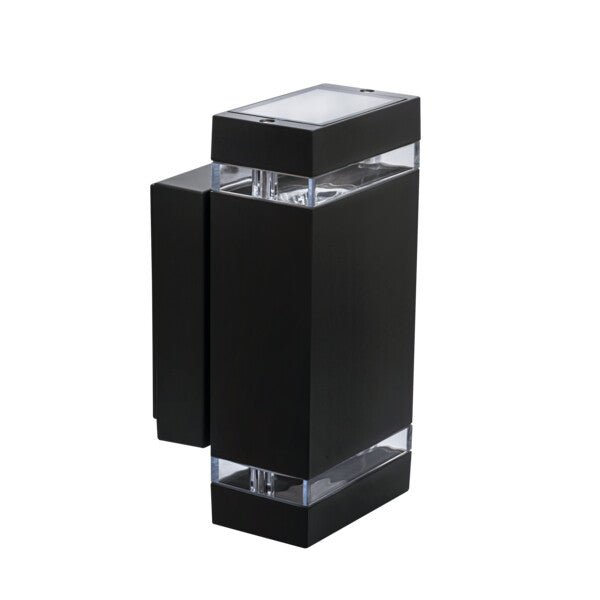 Kanlux ZEW Outdoor Up & Down Wall Light (Square/Round) – IP44, GU10 – Black or Grey – 1/2/5/12 Pack