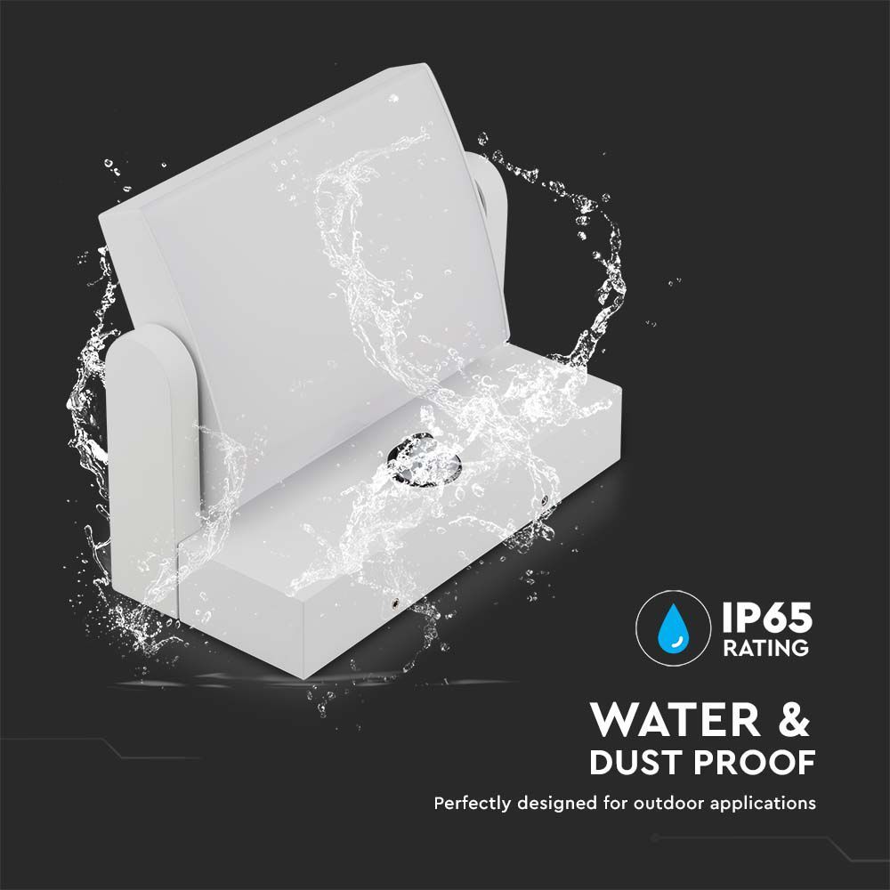 V-TAC VT-11020S  Rotatable Wall Lights With PIR Motion Sensor IP65 Outdoor 17W LED Wall Light - Waterproof, 3000K/4000K, Black/White Body
