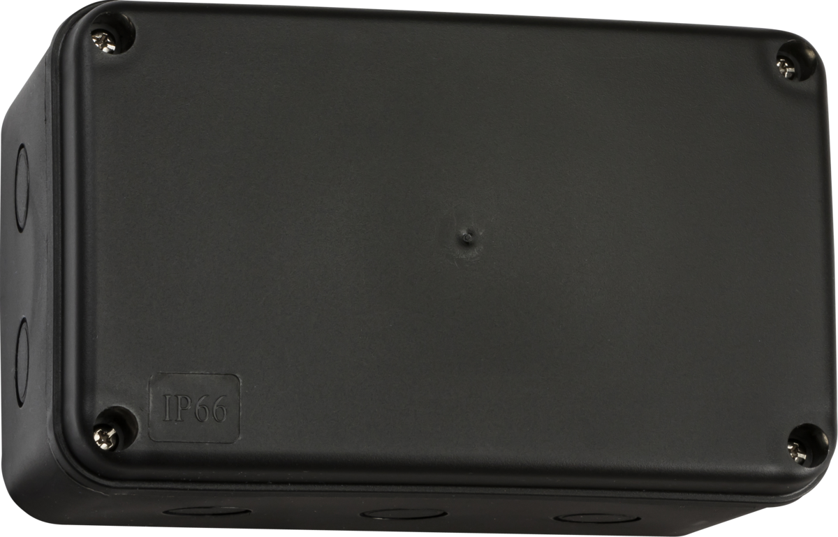 IP66 Outdoor Electrical Enclosure – Black Polycarbonate Junction Box (Small, Medium, Large, X-Large) | IK06 | Class II | 2-Year Warranty