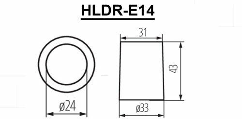 E14 Ceramic Porcelain Small Edison Screw Cap Base Socket Light Bulb Holder