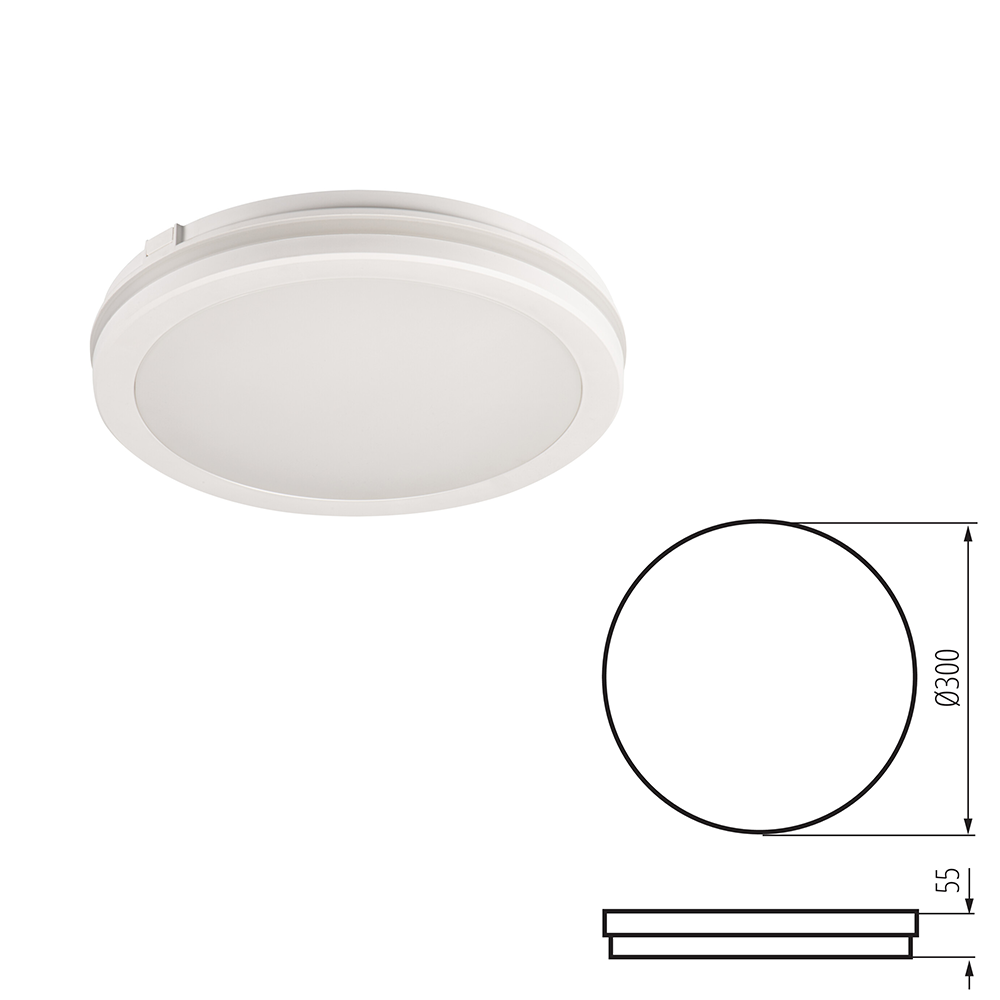 Kanlux BENO ECO LED Ceiling Light - IP65 Waterproof Outdoor Ceiling & Wall Mounted - Adjustable CCT