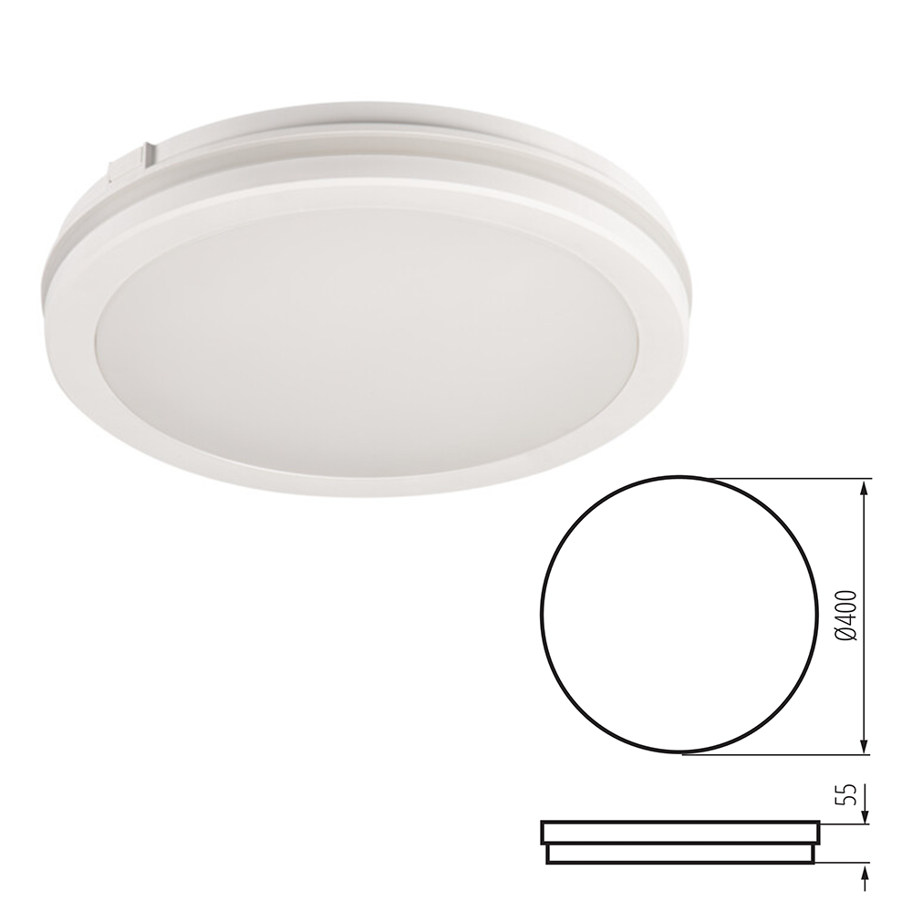 Kanlux BENO ECO LED Ceiling Light - IP65 Waterproof Outdoor Ceiling & Wall Mounted - Adjustable CCT