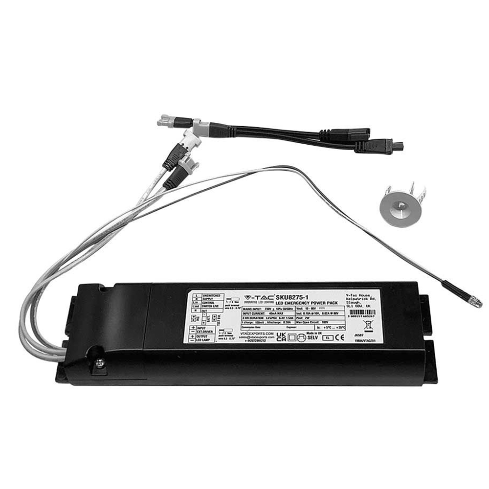 V-TAC 24W LED Emergency Kit (UK) - Reliable Backup Power for Emergency Lighting