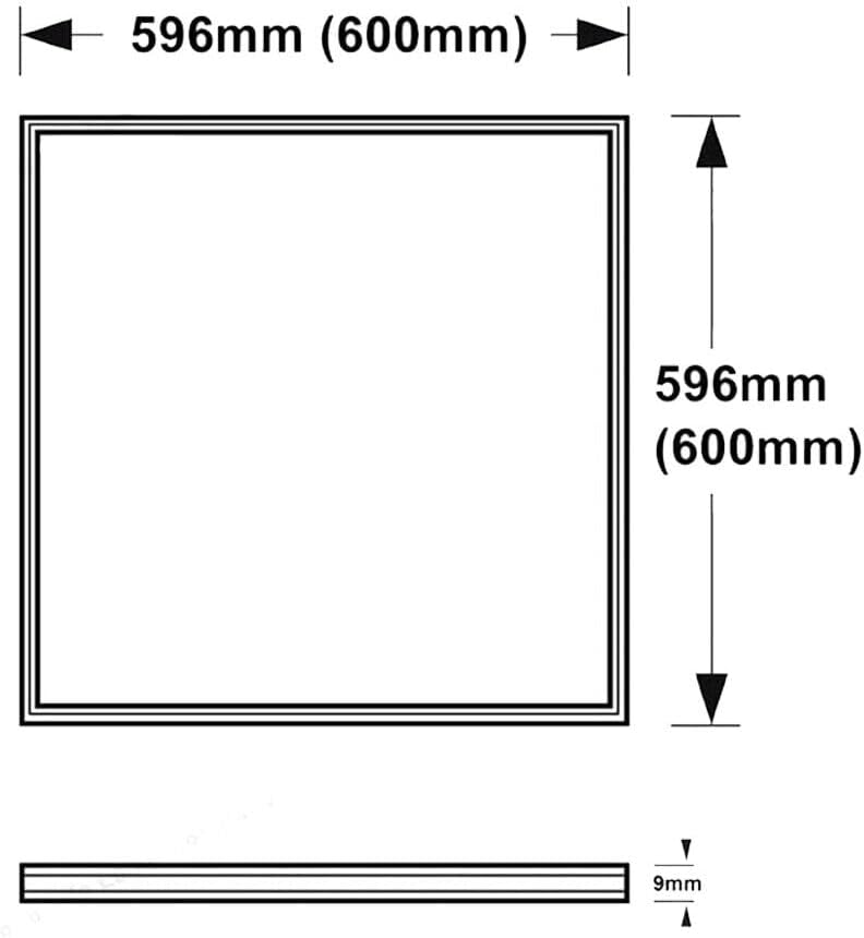 Pack of 4 LED Sky Ceiling Panels 600x600 – 40W 6500K Daylight | Manningham Lighting
