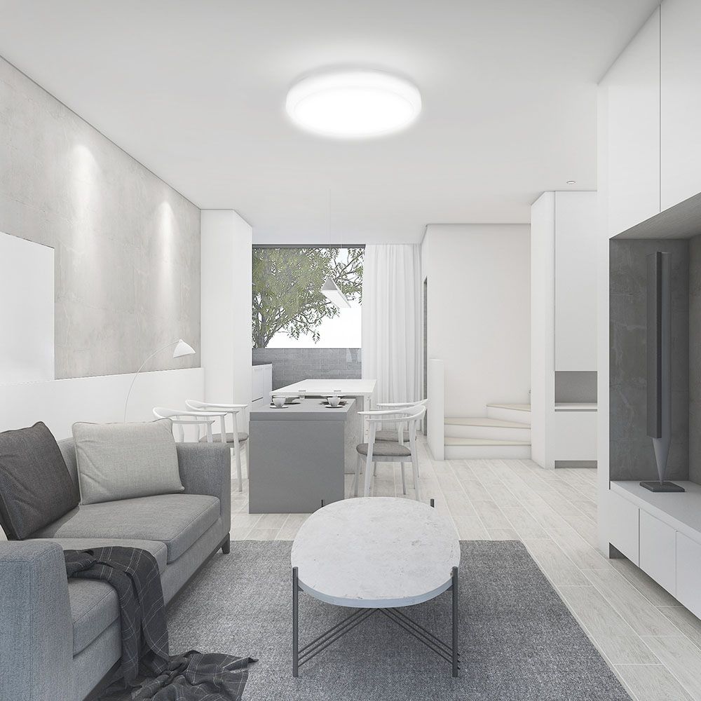 V-TAC Slim Line 3 in 1 CCT  LED Bulkhead Lights with Samsung Chip - Emergency & Sensor Options Available