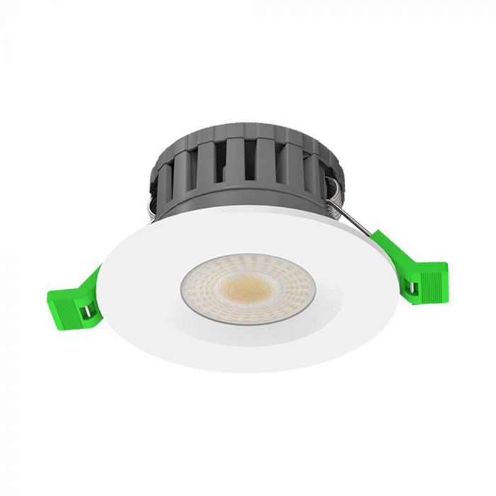 V-TAC Dual Wattage 5W 8W Universal IP65 LED Fire Rated Downlight Dimmable CCT - All in 1 Light