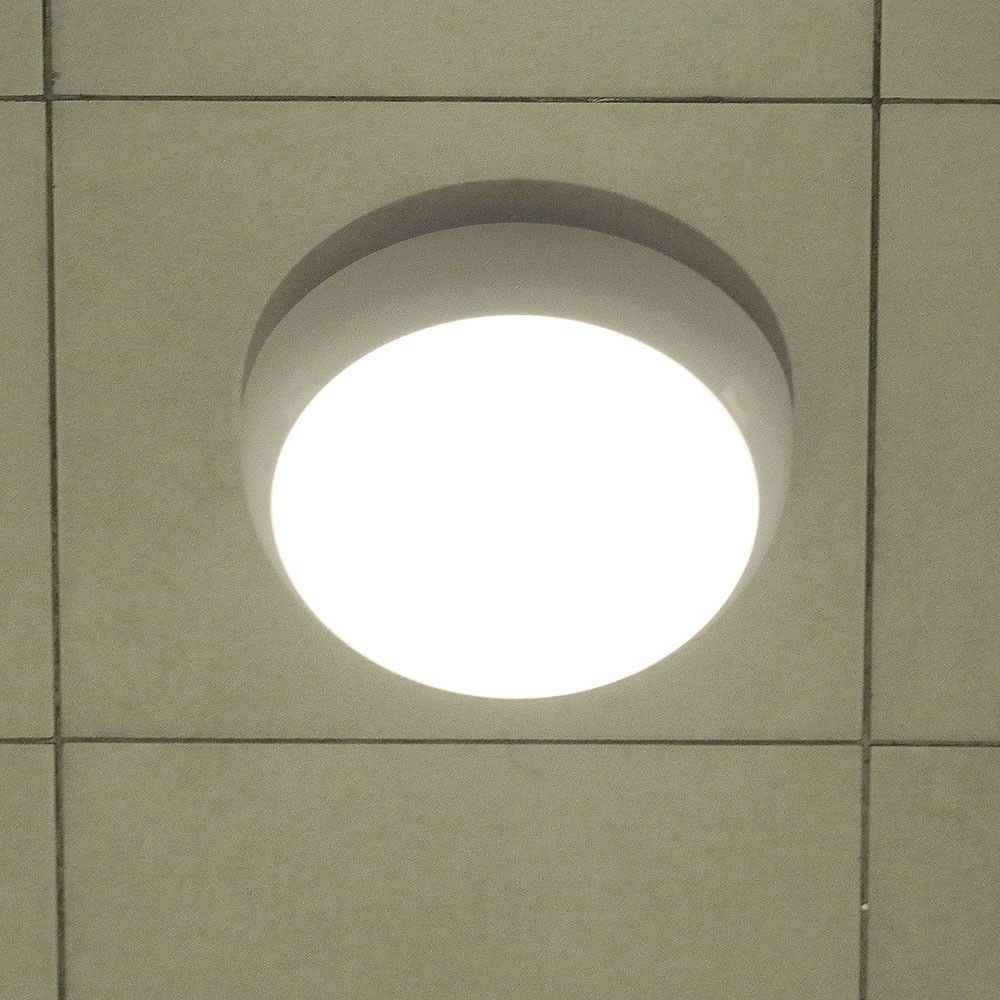 V-TAC VT Series LED Surface Mounted Bulkhead Dome Lights 4000k with Samsung Chips - With Sensor, Emergency Option