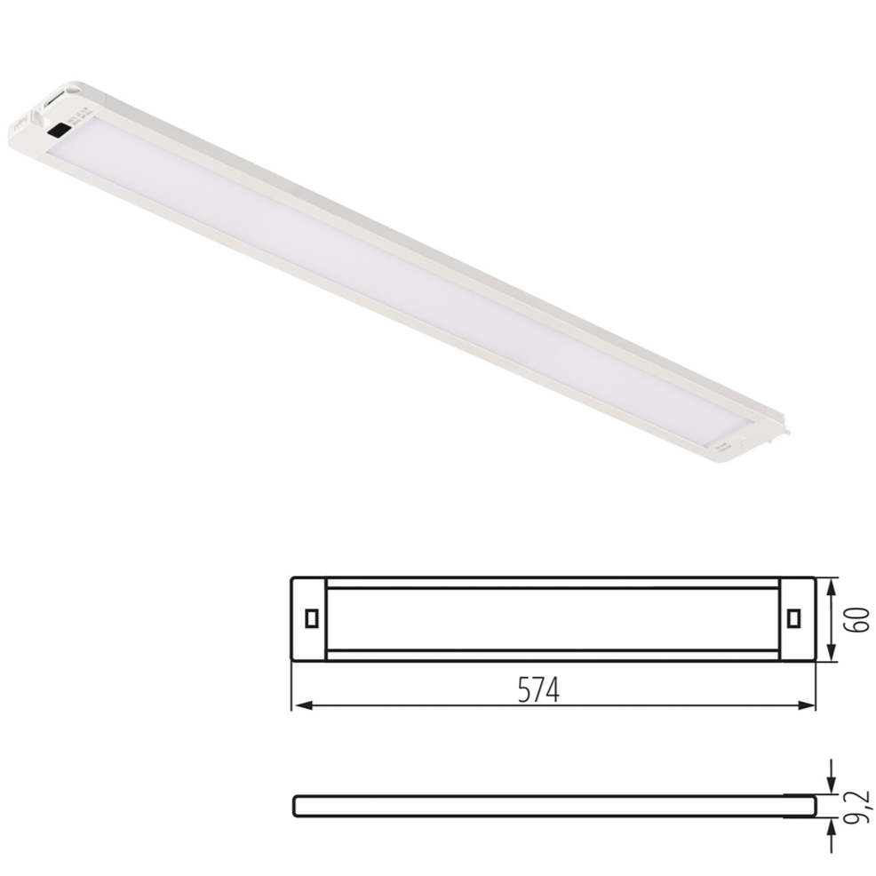 Kanlux DAXA LED 24V DC Linkable Under Cabinet Light - Adjustable CCT, 5W & 9W