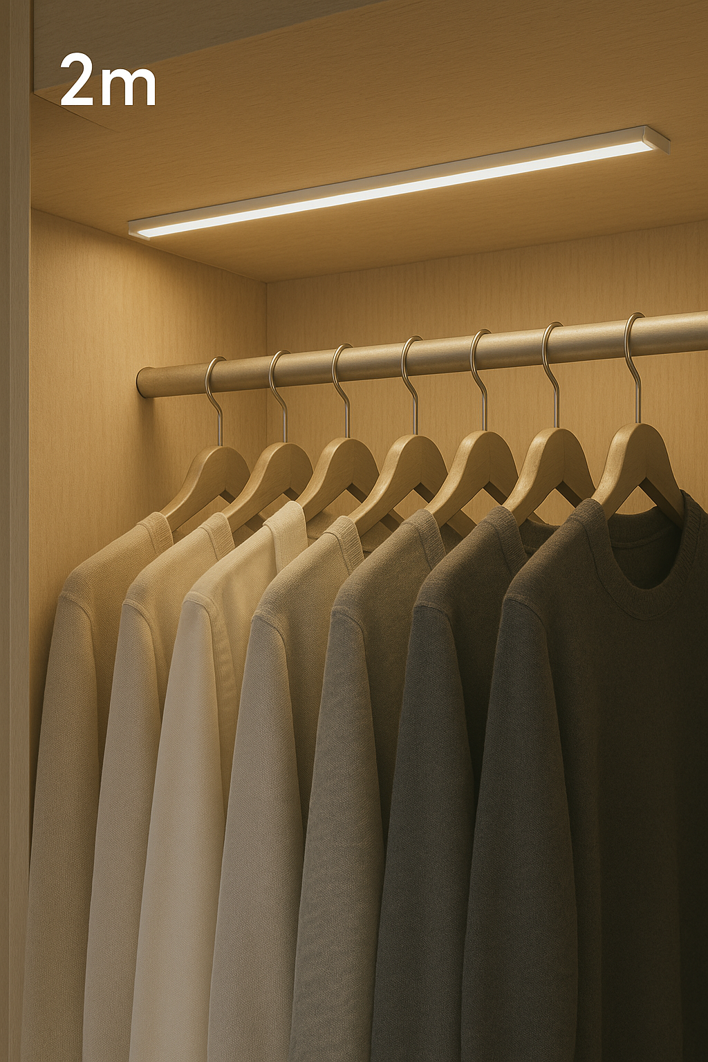 LED Strip Channel Kit 2m – Aluminium Surface-Mount with Milky Diffuser, Silver | VT-8113 (17.4×7mm) – Packs 2/5/10/20