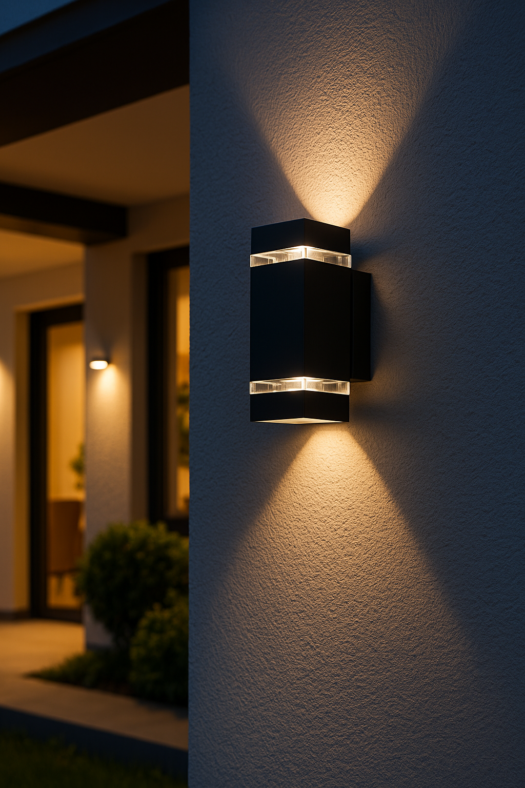 Kanlux ZEW Outdoor Up & Down Wall Light (Square/Round) – IP44, GU10 – Black or Grey – 1/2/5/12 Pack
