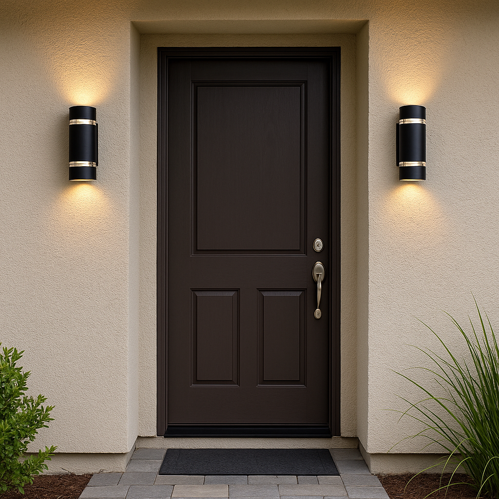 Kanlux ZEW Outdoor Up & Down Wall Light (Square/Round) – IP44, GU10 – Black or Grey – 1/2/5/12 Pack