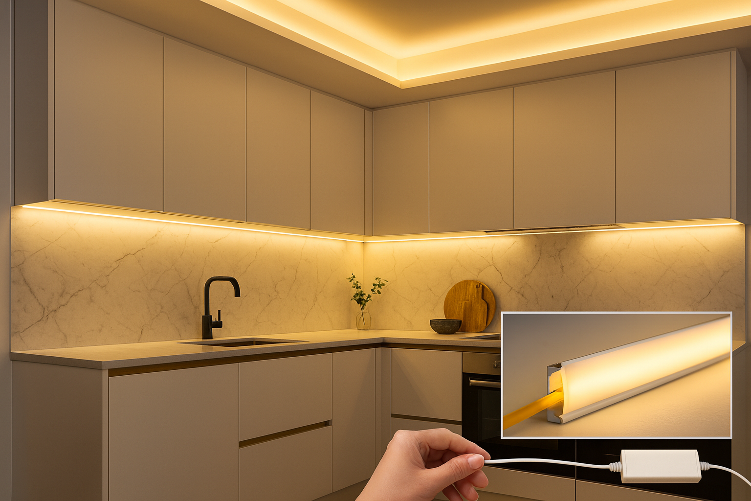 25m Dotless COB LED Strip – DC24V 11W/m IP20 | 3000K & Cool