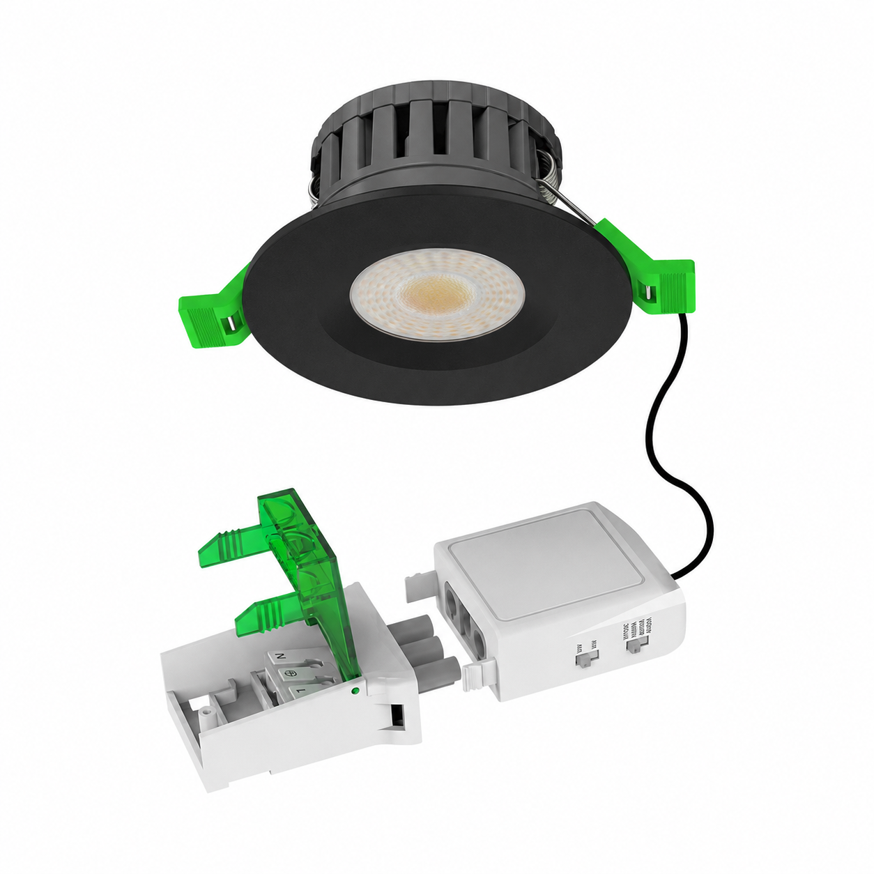 V-TAC 5W/8W IP65 Fire Rated LED Downlight Dimmable Multi CCT – White, Black, Chrome, Brass & Copper Bezels