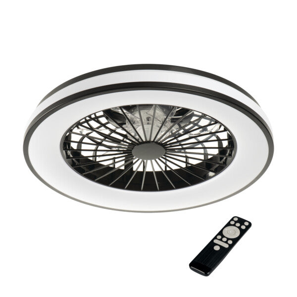 Kanlux PLAVE RGB LED Ceiling Fan Light Remote CCT Reversible Modern 48W