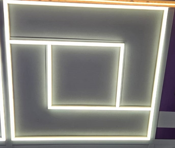 Maze Design 600x600 LED Panel Light, 76W Double-D, 7600 lm, 6500K