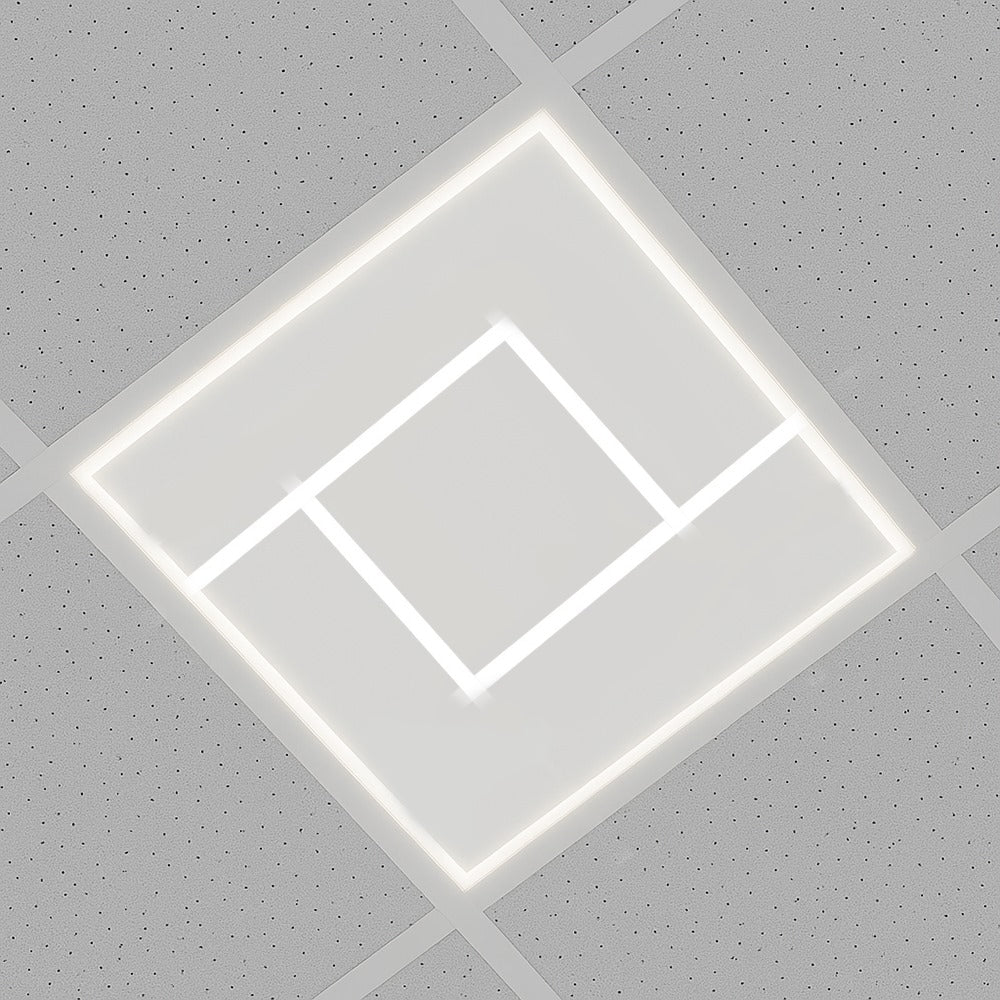 Maze Design 600x600 LED Panel Light, 76W Double-D, 7600 lm, 6500K