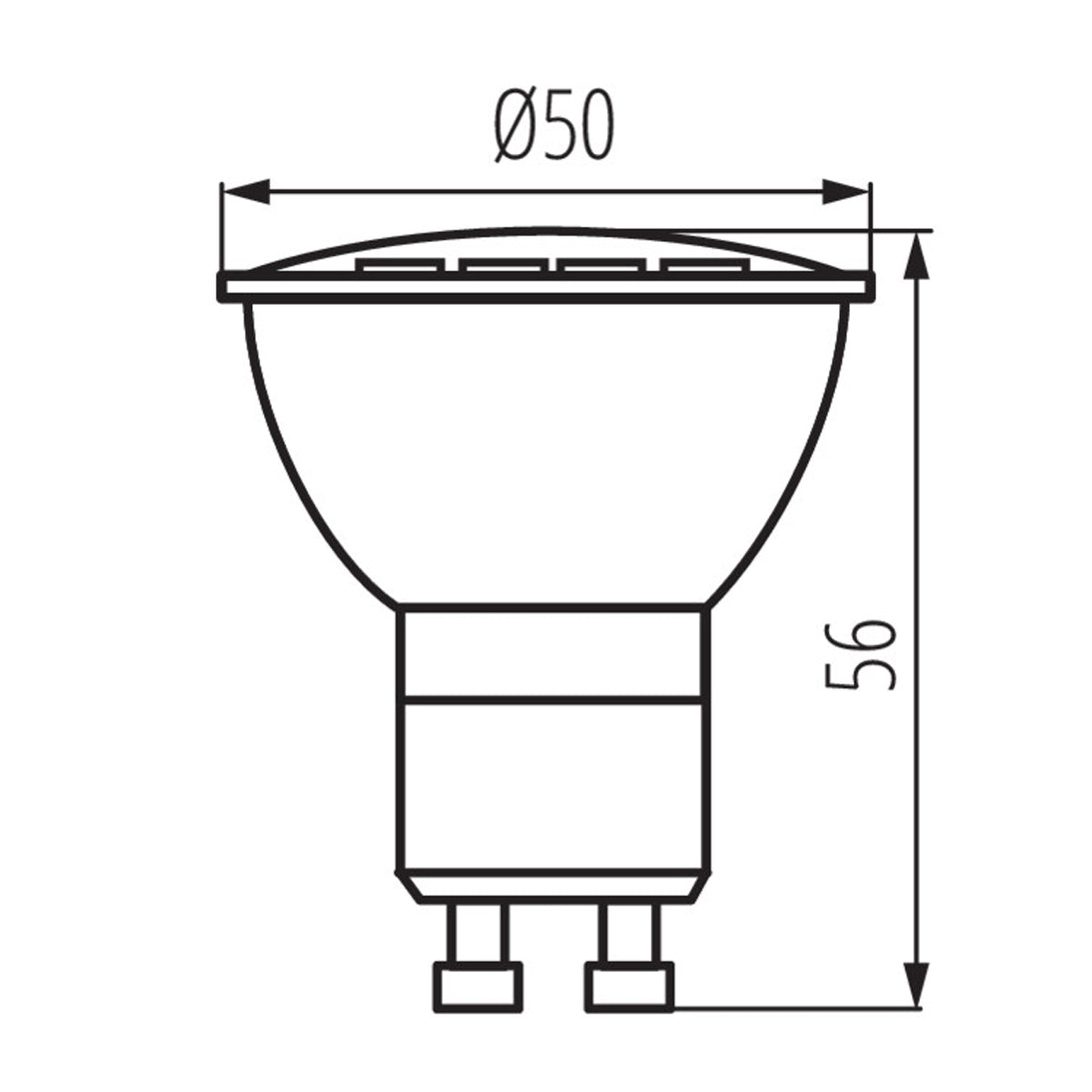 Kanlux 1watt Ultra Low Energy LED GU10 Light Bulb Spotlight 1W = 10watt Equivalent Output - Super Efficient & Super Low Consumption - Best Choice for Off Grid Solar Powered Electrical Systems