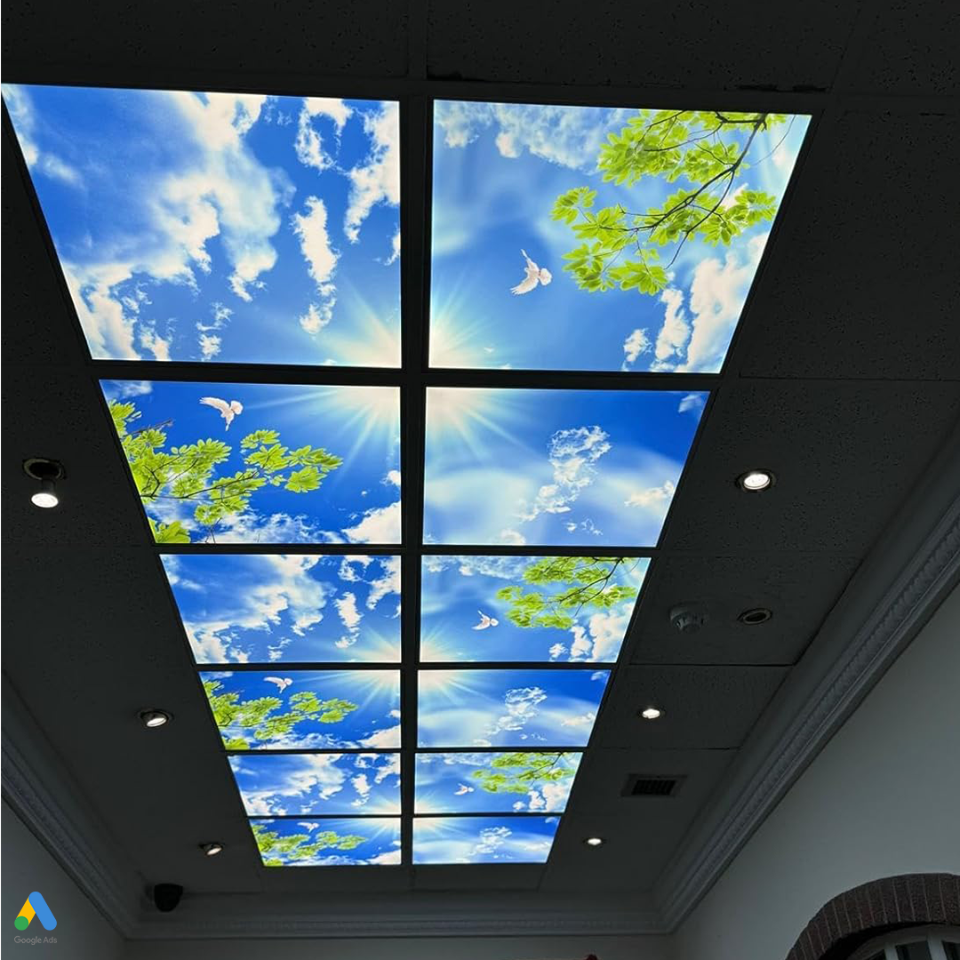 Pack of 4 LED Sky Ceiling Panels 600x600 – 40W 6500K Daylight | Manningham Lighting