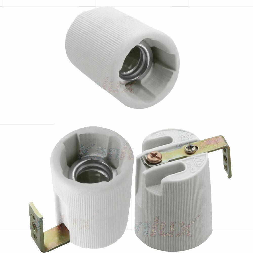 E14 Ceramic Porcelain Small Edison Screw Cap Base Socket Light Bulb Holder