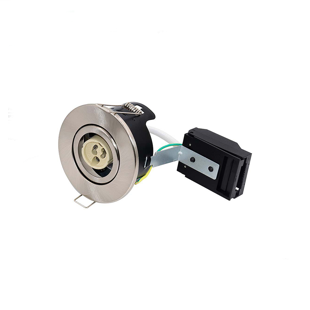 V-TAC GU10 LED Downlight  Fire Rated VT-703CL Tilt Canless  Spotlight - IP20 - Available in Satin Nickel, Chrome, Black, & White