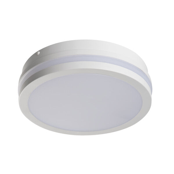 Kanlux BENO Super Bright LED Bulkhead Light - IP65 Outdoor Ceiling & Wall Mounted - Multi Wattage Available with or without Motion Sensor