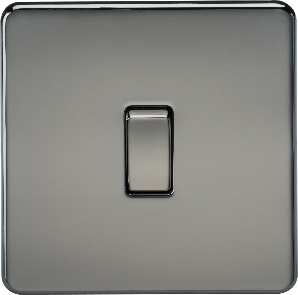 Knightsbridge Screwless 10AX 1G Single Gang 2 Way Wall Light Switch