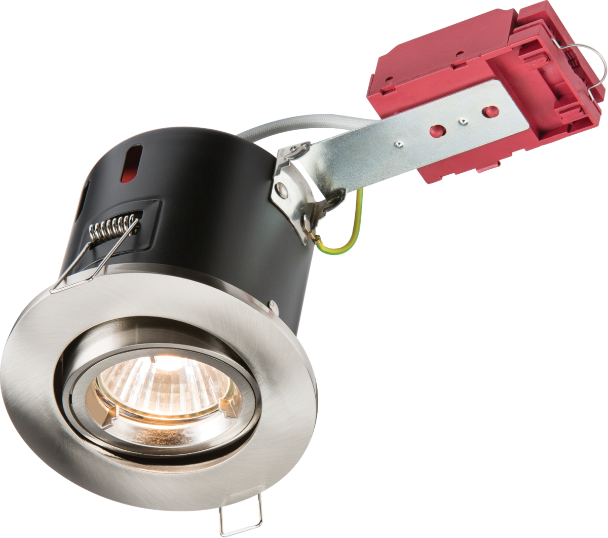 Knightsbridge 230V IP20 50W GU10 IC Fire-Rated Tilt Downlight