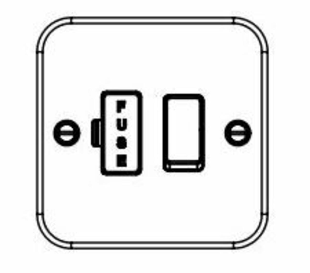 Knightsbridge Metal Clad 13A Switched Spur Connection Unit