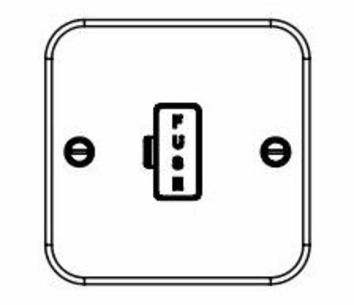 Knightbridge Metal Clad 13A Unswitched Fused Spur Connection Unit