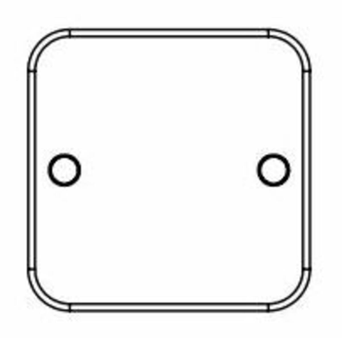 Knightsbridge Metal Clad 1G 2G Blanking Face Cover Plate