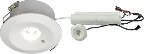 Knightsbridge 230V IP20 3W LED Emergency Downlight (maintained/non-maintained)