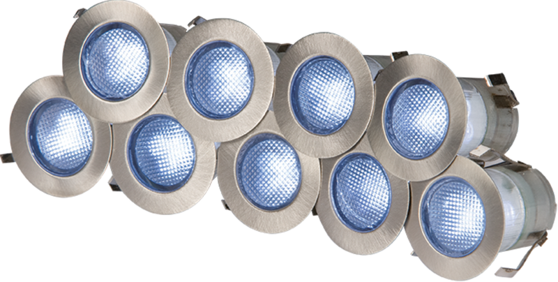 Knightsbridge IP65 230V 10x 0.2w LED Decking Lights Kit