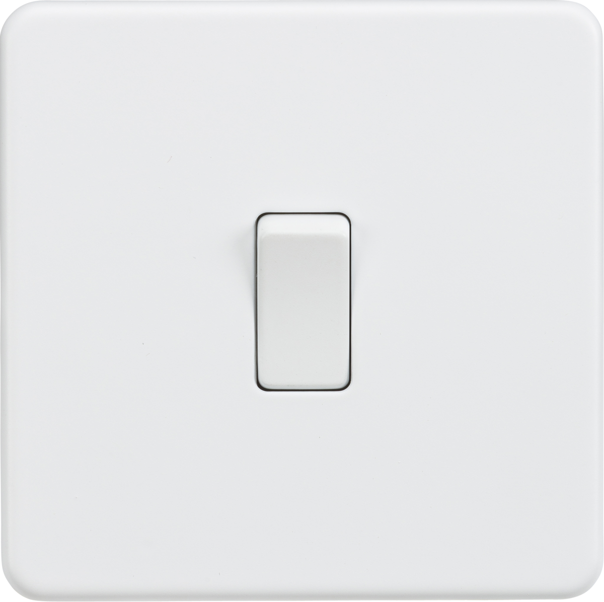 Knightsbridge Screwless 10AX 1G Single Gang 2 Way Wall Light Switch
