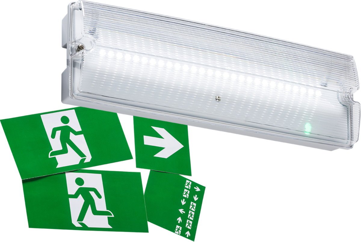 Knightsbridge 230V IP65 3W LED Emergency Bulkhead Maintained/Non- Maintained