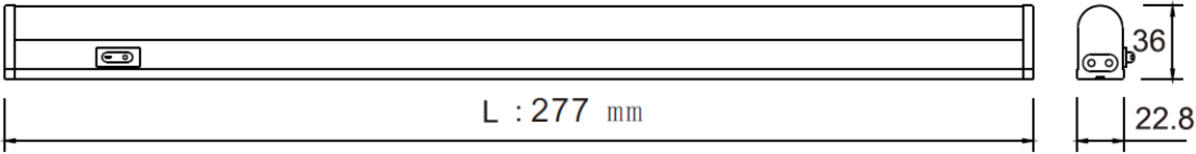 Knightsbridge 230V LED Linkable Striplight Kitchen Under Cabinet Lights