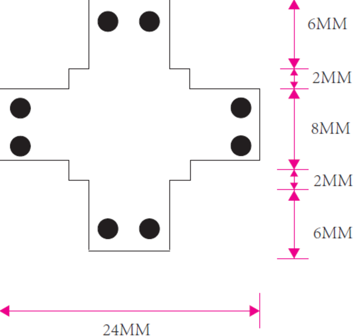 Knightsbridge 12V / 24V LED Flex 4-way connector - Single Colour