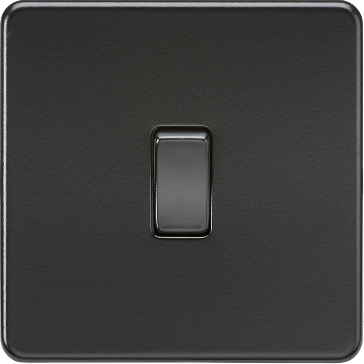 Knightsbridge Screwless 10AX 1G Single Gang 2 Way Wall Light Switch
