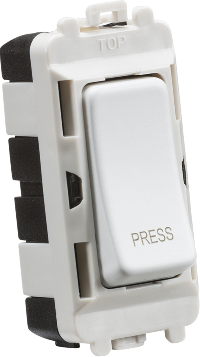 Knightsbridge 20AX 2 Way Retractive Single Pole Module Marked PRESS
