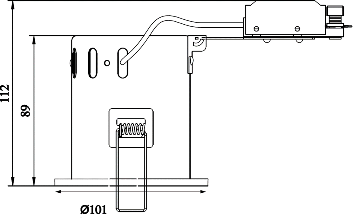 Knightsbridge 230V IP20 50W GU10 IC Fire-Rated Tilt Downlight