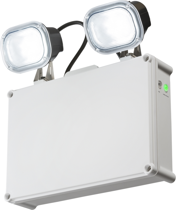 Knightsbridge 230V IP65 2 x 3W LED Twin Emergency Spotlight