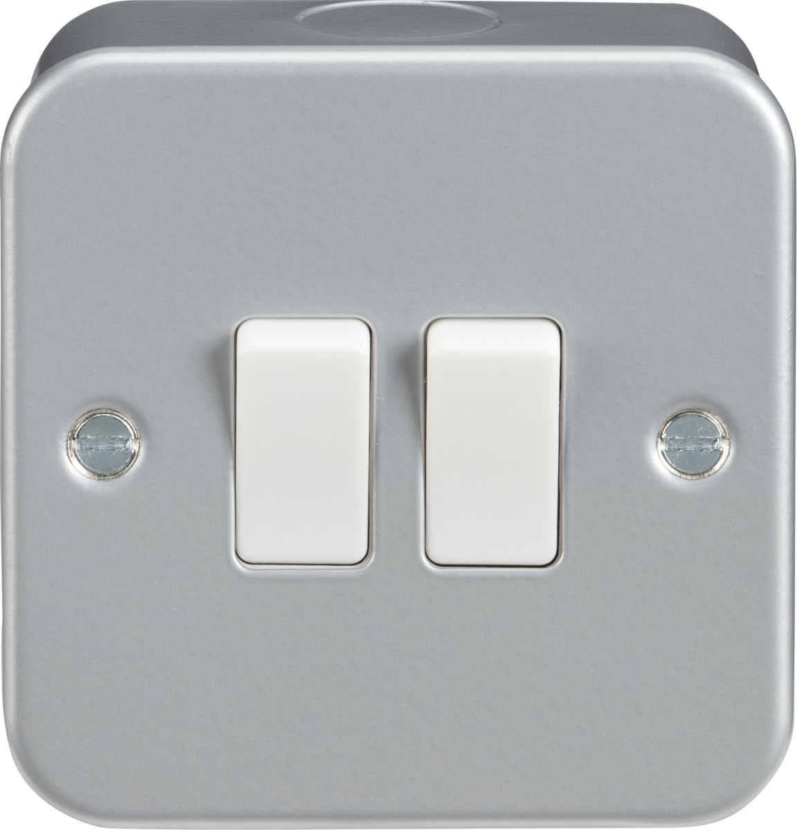 Knightsbridge Metal Clad 10AX 10AMP Single 1 Gang 2 Way Switch