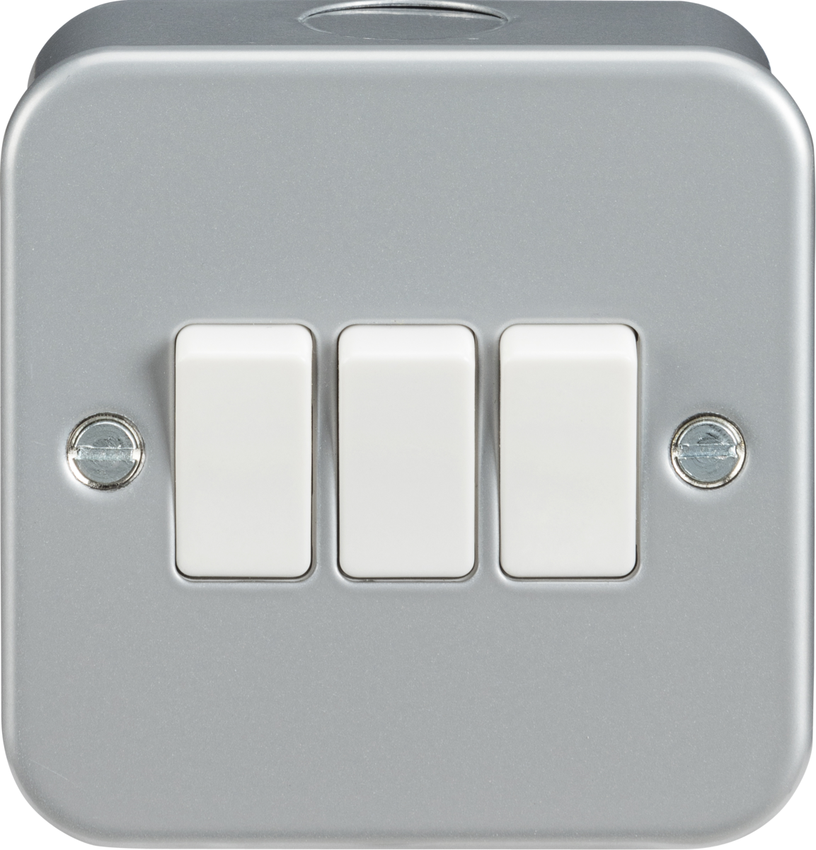 Knightsbridge Metal Clad 10AX 10AMP Single 1 Gang 2 Way Switch