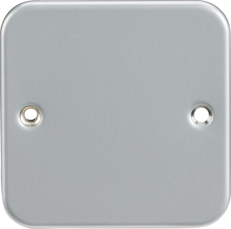 Knightsbridge Metal Clad 1G 2G Blanking Face Cover Plate